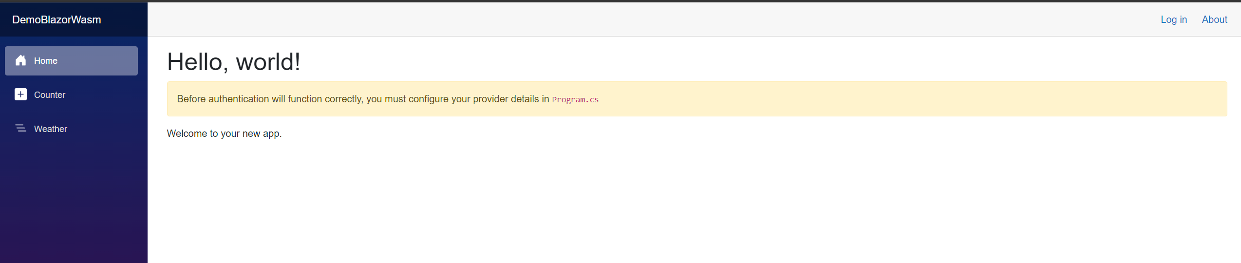 Projeto ASP.NET Demo Blazor
